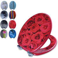 Pumice  copriwater sedile wc 3d da legno robusto e di alta quali