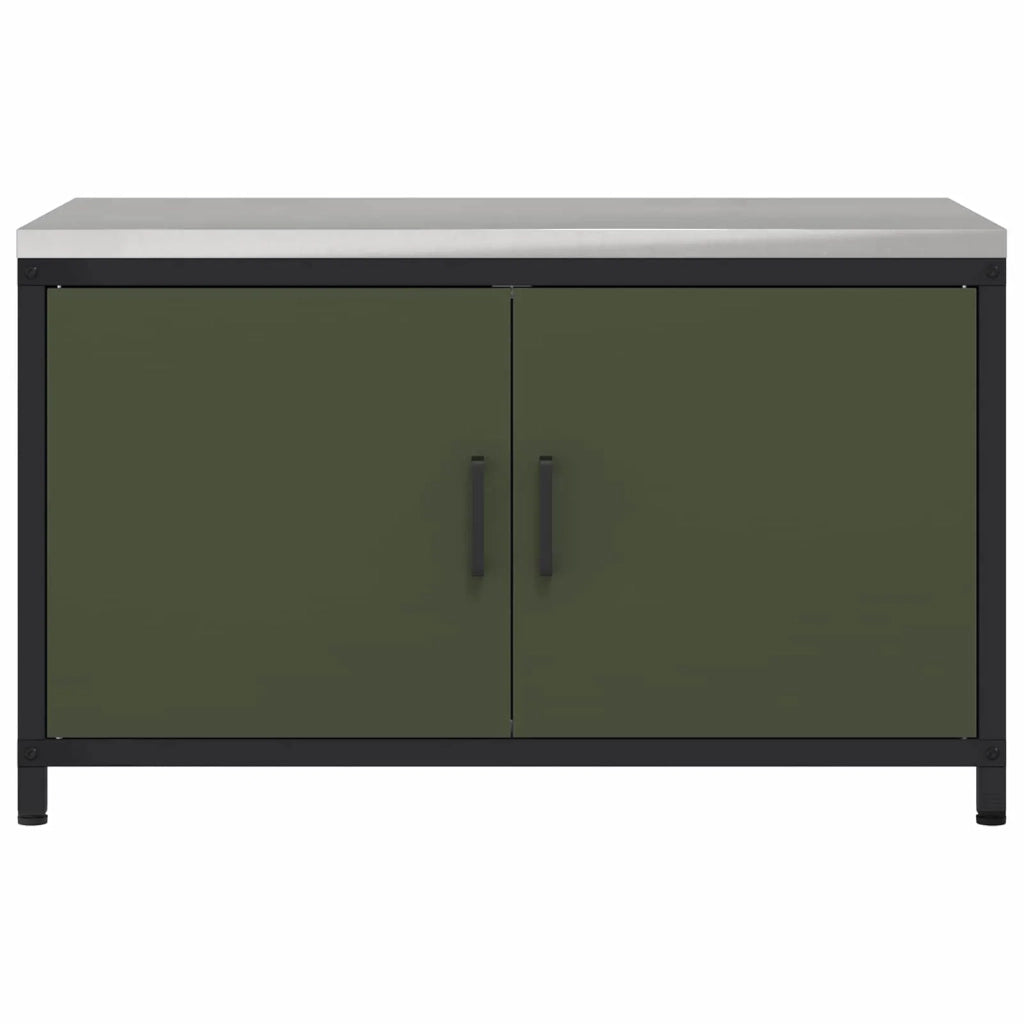Stoccaggio in cucina Verde oliva 90 x 50 x 53 cm Acciaio 874999