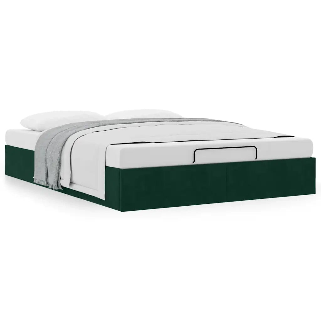 Struttura Letto Pouf senza Materasso 140x200 cm in Velluto 3310970