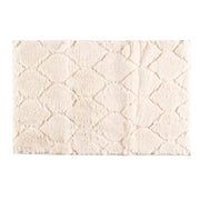 Tappeto Bagno Antiscivolo Effetto Rilievo Assorbente, Morbido, Lavabile in Lavatrice 50x80 / 60x120 cm 60x120 Cm - Panna