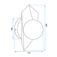 Lampada Da Parete App1411-w Black Gold