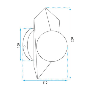 Lampada Da Parete App1411-w Black Gold