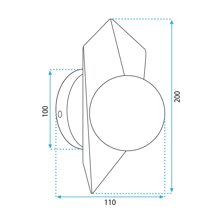 Lampada Da Parete App1411-w Black Gold