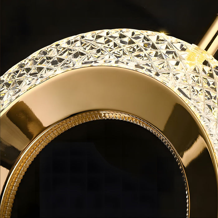 Lampadario A Sospensione In Cristallo G119-1cp Gold