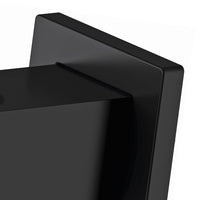 Presa acqua e supporto quadrato in ottone nero opaco