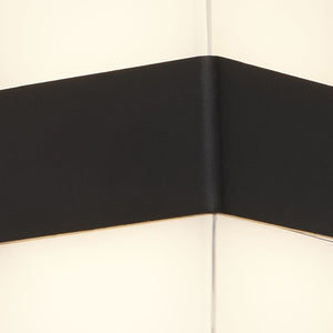 Applique Pittsburgh Alluminio Nero Policarbonato Trasparente Led 6,83W 3000K