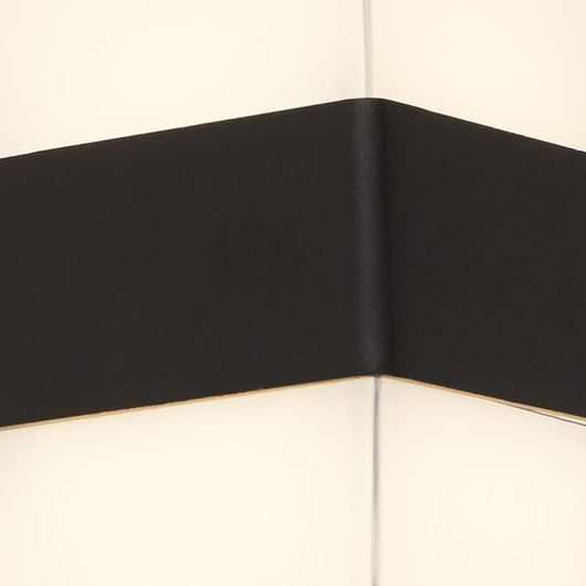 Applique Pittsburgh Alluminio Nero Policarbonato Trasparente Led 6,83W 3000K