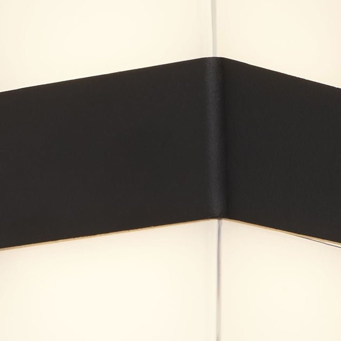 Applique Pittsburgh Alluminio Nero Policarbonato Trasparente Led 6,83W 3000K