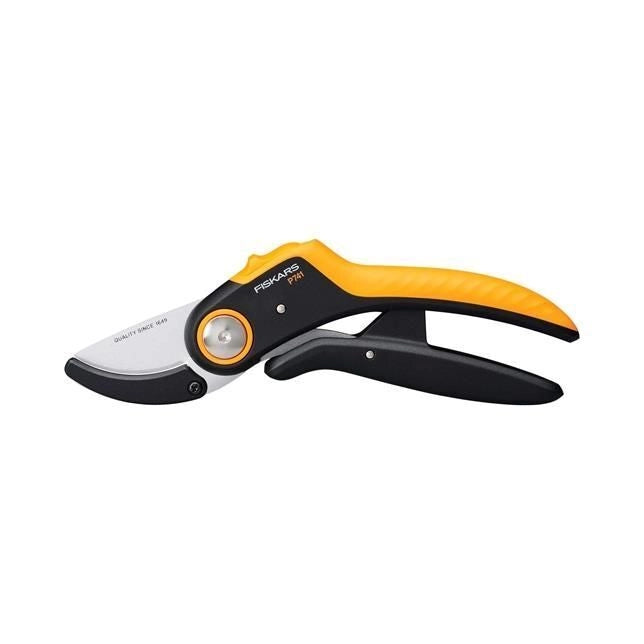 Fiskars Plus PowerLever cesoia da potatura Incudine Nero, Arancione