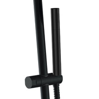 Saliscendi tondo minimal con doccetta nero opaco