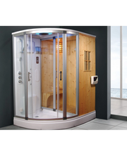 Cabina doccia idromassaggio e sauna finlandese bagno turco 170x130cm Sicorage Pretty