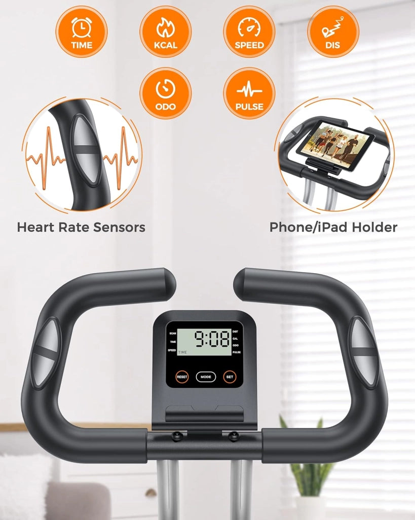 Bicicletta da esercizio pieghevole 5 in 1 ¨C Minimal ¨C Monitor LCD, Capacit¨¤ 150KG