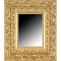 SPECCHIERA HOLE 40X120CM ORO IN LEGNO