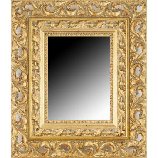 SPECCHIERA HOLE 40X120CM ORO IN LEGNO