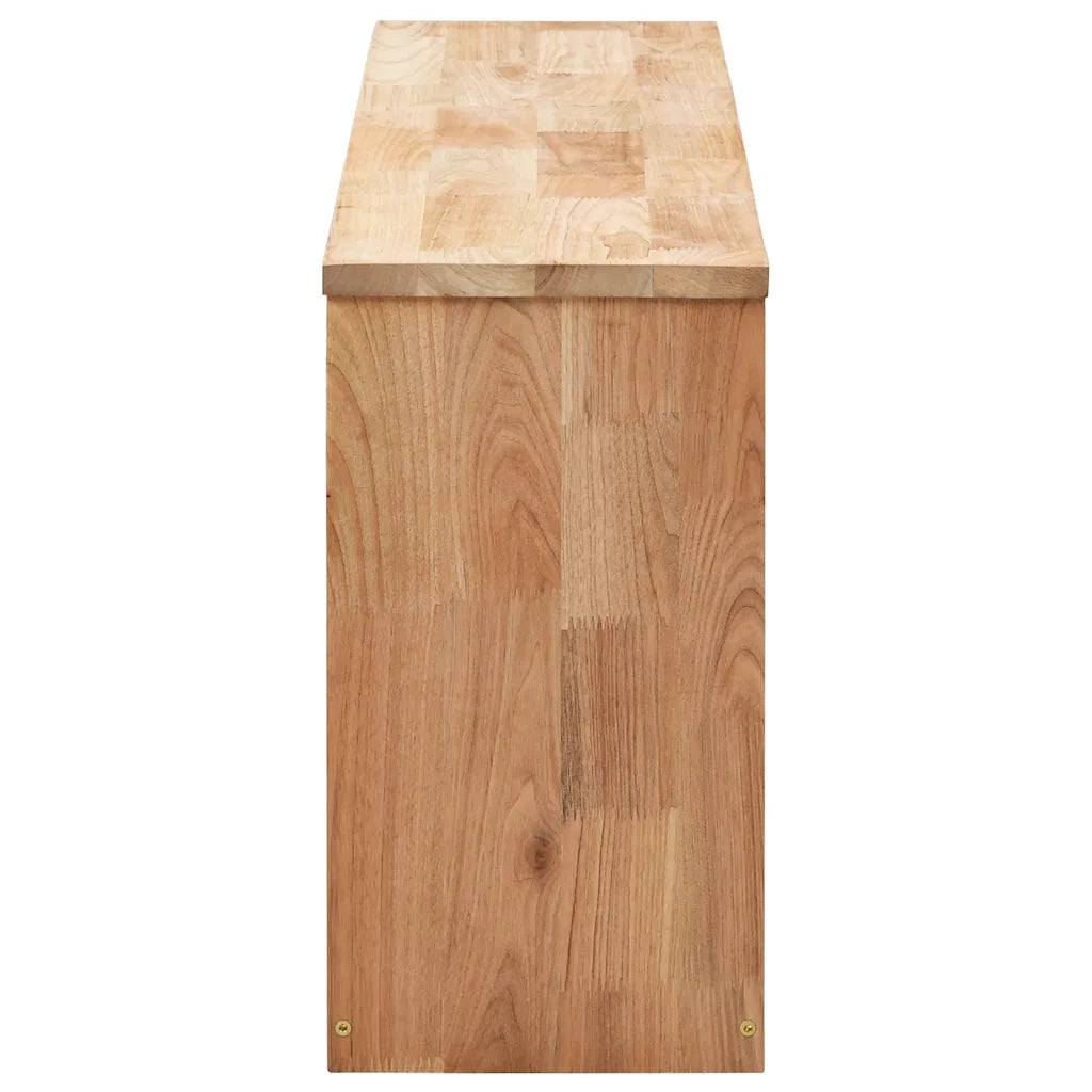 Panca con Scarpiera | Mobile per scarpe 94x20x38 cm in Legno Massello di Noce