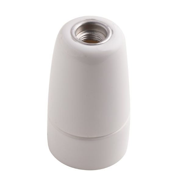 PORTALAMPADA E14 IN PORCELLANA BIANCA CLAY FAN EUROPE