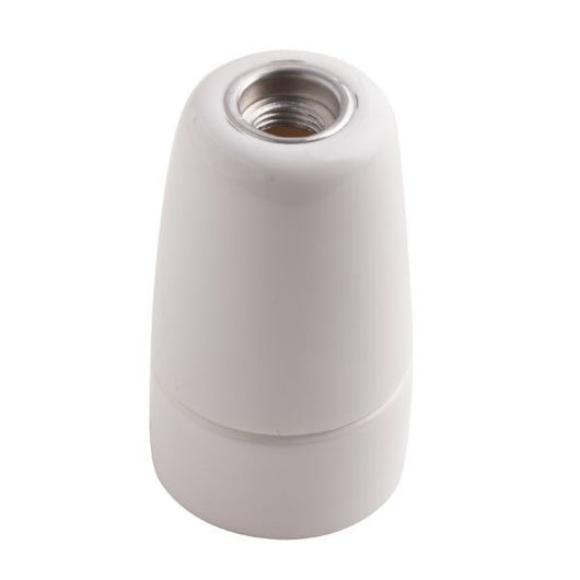 PORTALAMPADA E14 IN PORCELLANA BIANCA CLAY FAN EUROPE