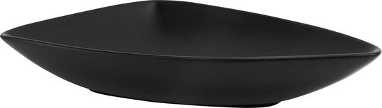 Wastafello triangolare 69x46x13 cm nero ceramica