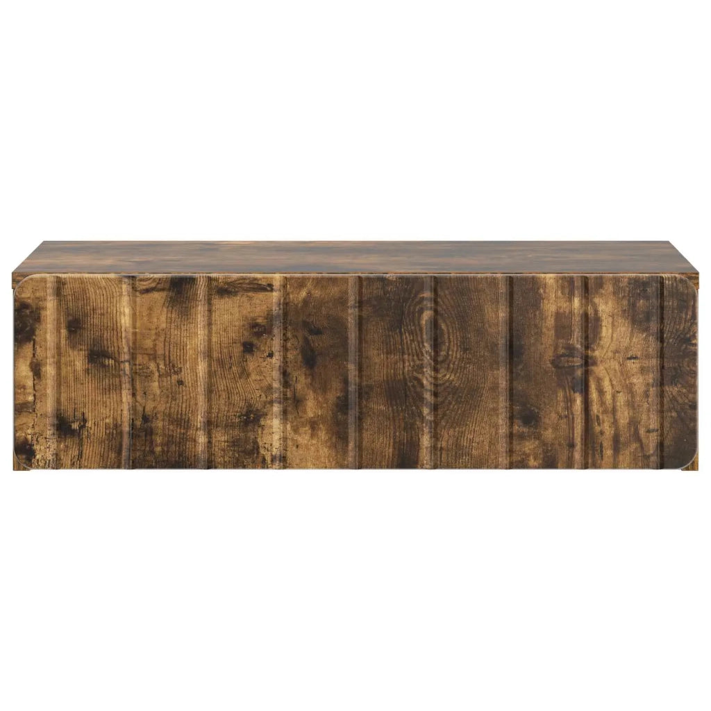Tavolino da Parete Laterale Rovere Fumo 59 x 34,5 x 17 cm 898320