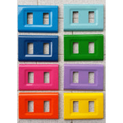 Trade Shop - Placchette Placche In Abs Serie Magic Elite Bticino Compatibili Color Copriprese - Nero Opaco -1 Foro     -