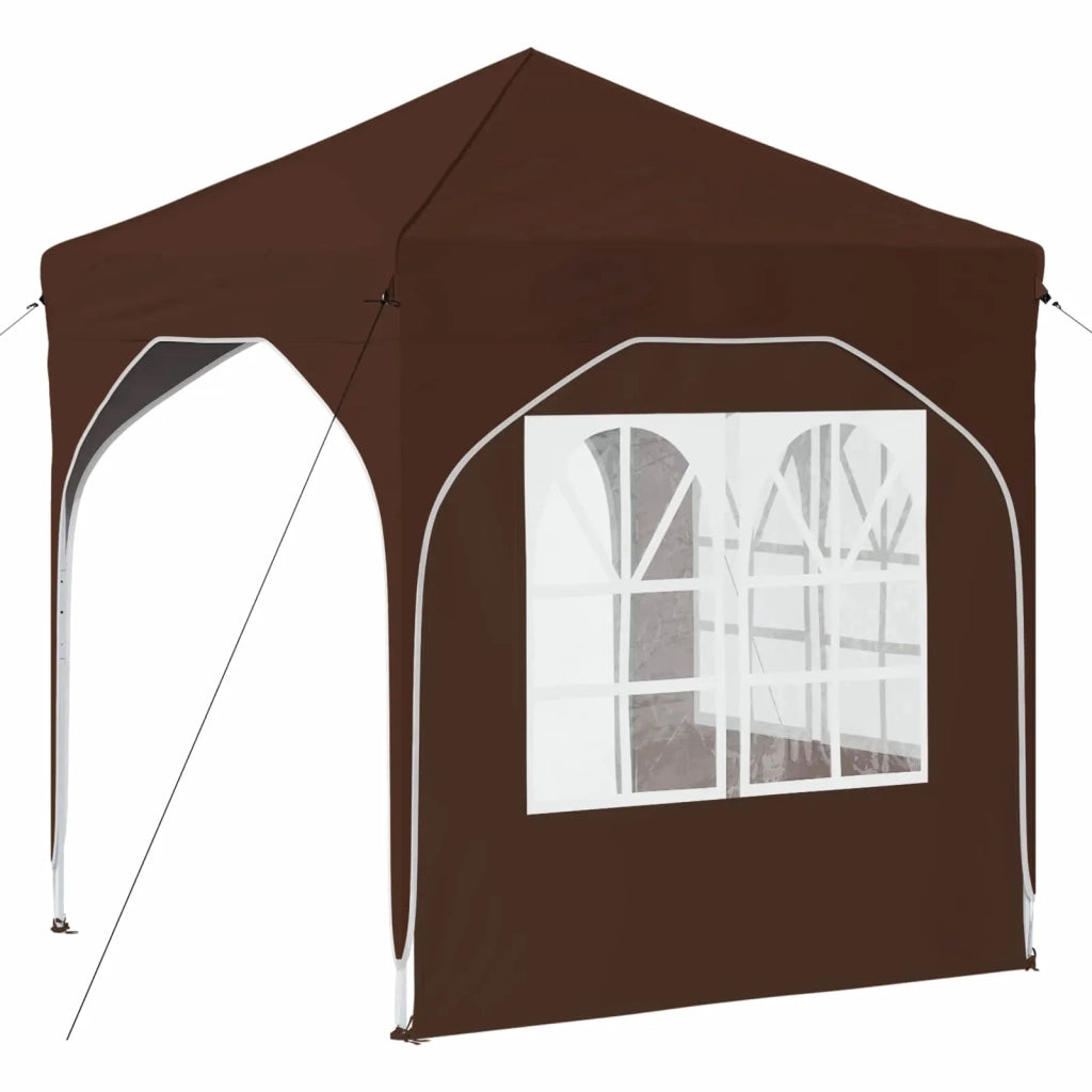 Tenda per feste a pop-up-Gazebo 192 x 192 x 245 cm Marrone 227068