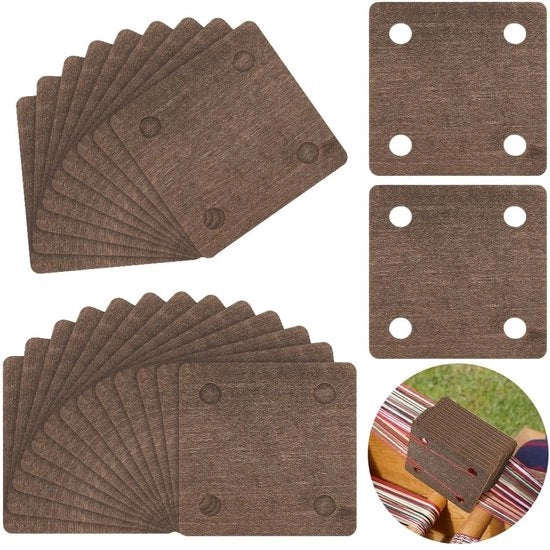 Tavole per tessitura 24 pezzi - 5,4 x 5,4 cm - Tavole in legno - Carte per tessitura - Manufatti a mano - Accessori per tessitura per breiframe - Tavole per tessitura