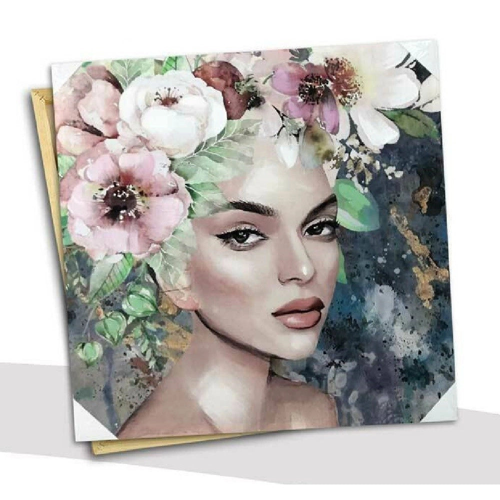 Trade Shop - Quadro Quadretto Decorativo 45x45x1,8 Cm Tela Su Legno Deluxe Decori Ass. 806667 -