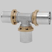 RACCORDO A TEE DOPPIO A PRESSARE  26 x 26 x 26     ICMA