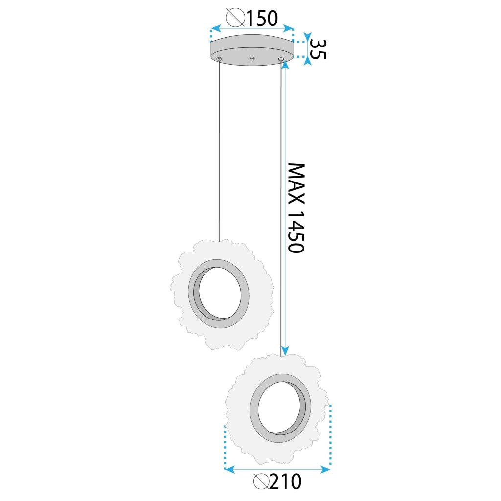 Lampada Led Lhj103-2cp Gold