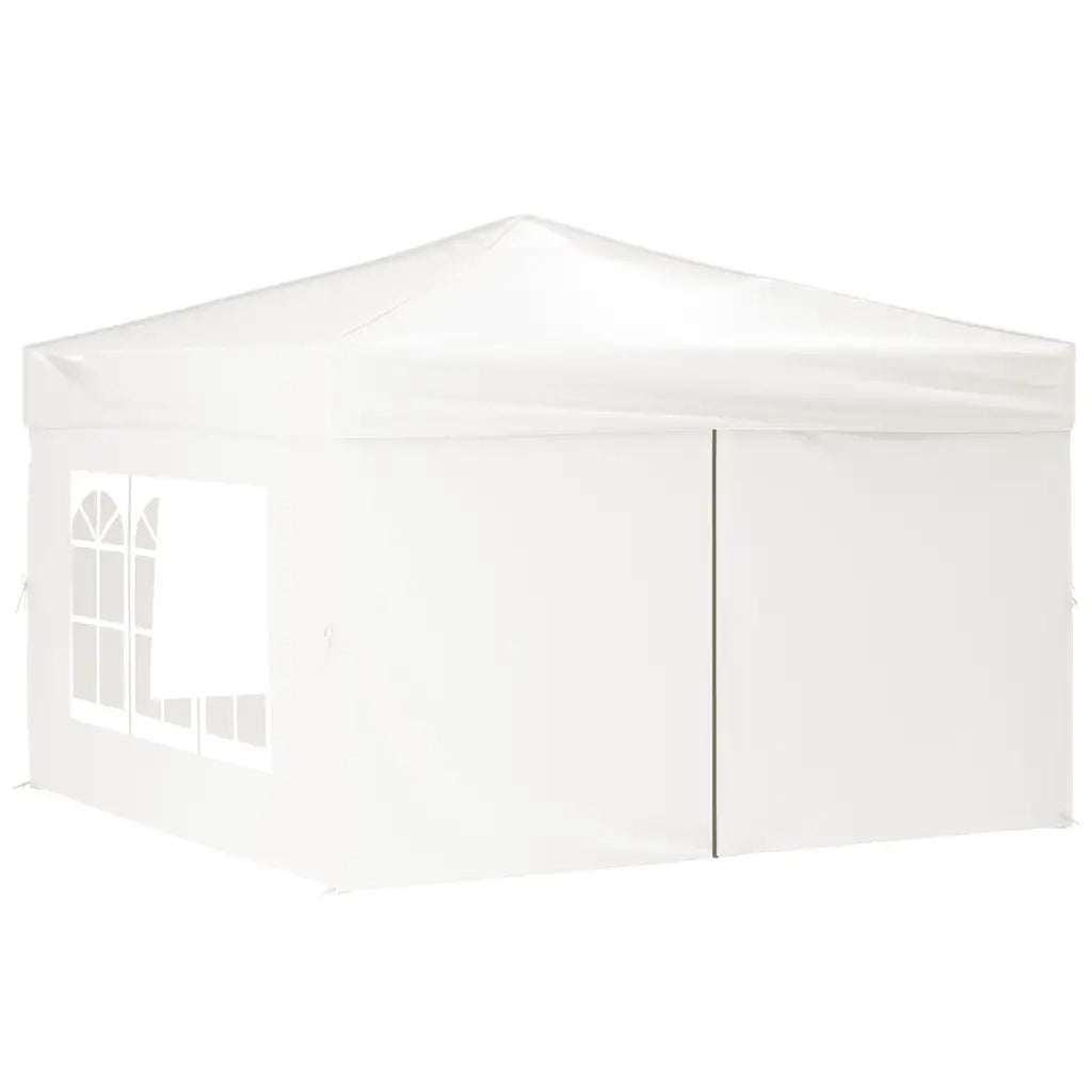 Tenda per Feste Pieghevole con Pareti Laterali-Tenda Gazebo Bianco 3x3 m 984394