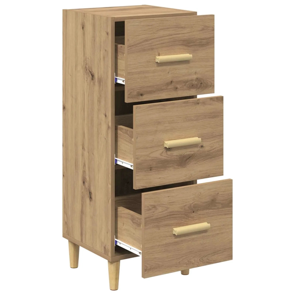 Credenza rovere artigianale 34.5 x 34 x 90 cm Legno multistrato