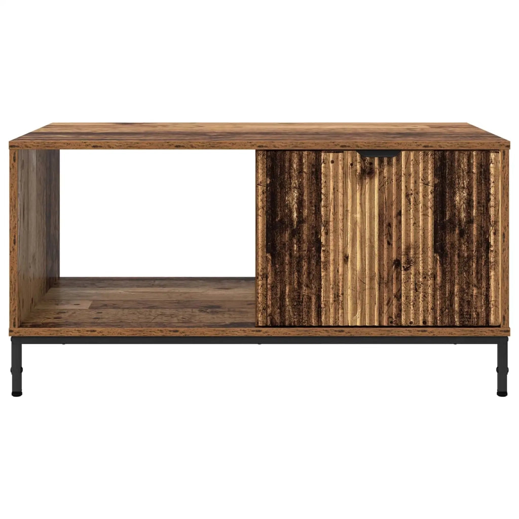 Tavolino da salotto con cassetto Legno vecchio 90 x 49 x 46 cm 883452