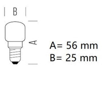 LAMPADINA PICCOLA PERA PER CANCELLI LED 24V DC 1,6W E14 LUCE CALDA 2700K BOT
