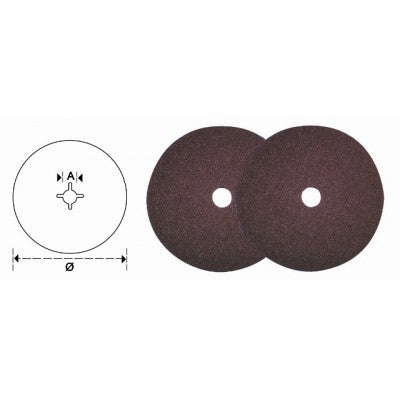 DISCO FIBRA CORINDONE 180MM GR. 16 MAURER PLUS