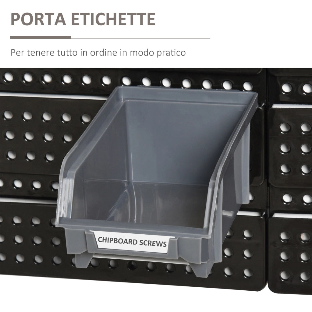 Pannello Portautensile con 30 Contenitori ¨C zephmum ¨C 37.5x18x63cm