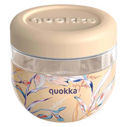 Contenitore Alimentare con Motivo Vintage Floreale 770ml con Coperchio Beige Quokka
