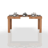 WHOUS Tavolo Allungabile per Sala da Pranzo Colore Rovere Estensibile da 120 a 200 cm, Made in Italy