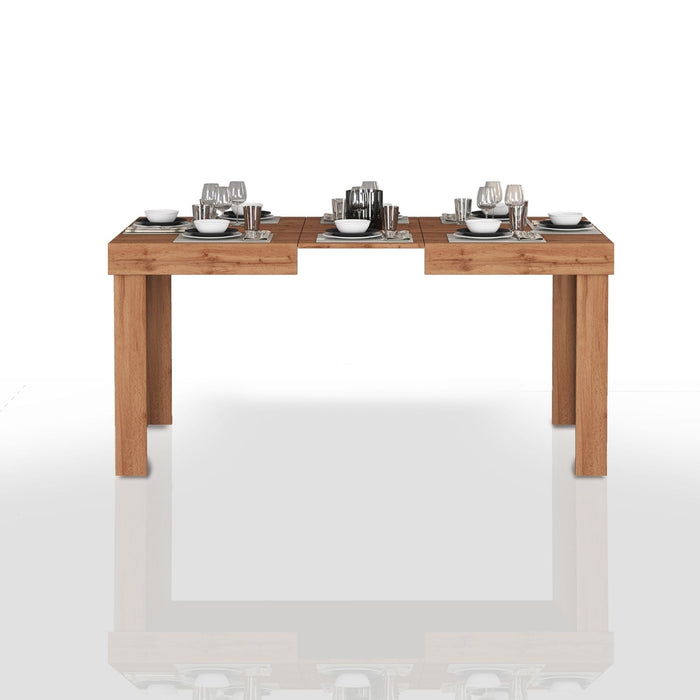 WHOUS Tavolo Allungabile per Sala da Pranzo Colore Rovere Estensibile da 120 a 200 cm, Made in Italy