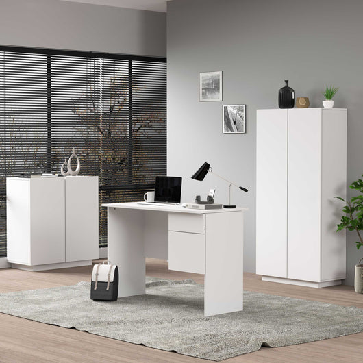 WHOUS Armadio Multiuso con 2 Ante, Made in Italy COLORE: Bianco, DIMENSIONI: 79,20x38x86 cm