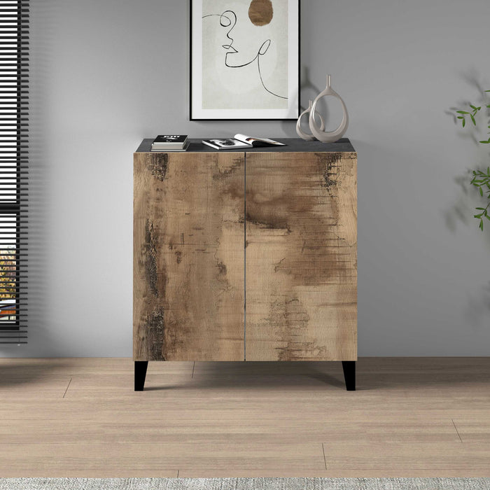 WHOUS Armadio Multiuso con 2 Ante, Made in Italy DIMENSIONI: 79,20x38x92,5, COLORE: Acero/report