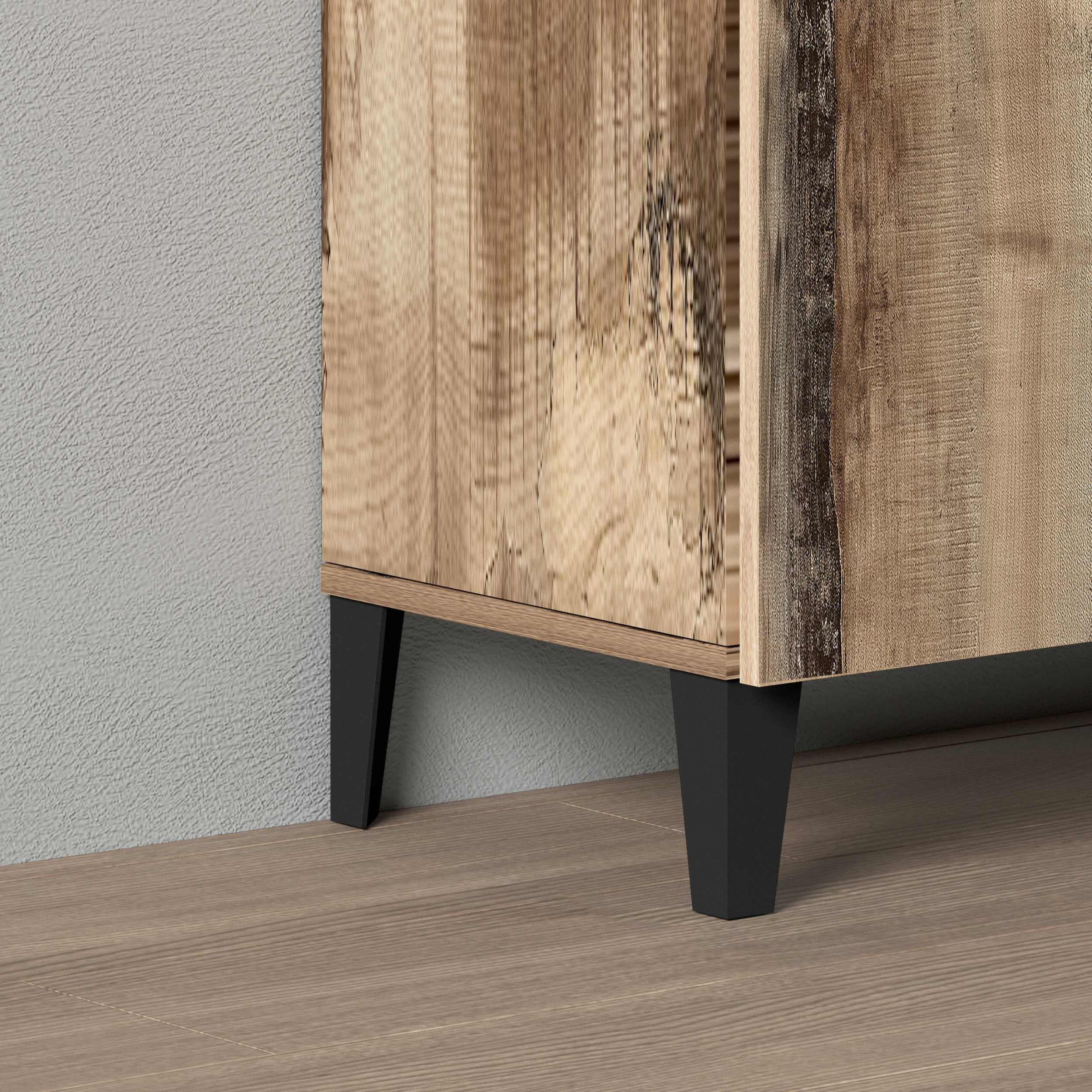 WHOUS Armadio Multiuso con 2 Ante, Made in Italy COLORE: Acero/report, DIMENSIONI: 79,20x38x92,5