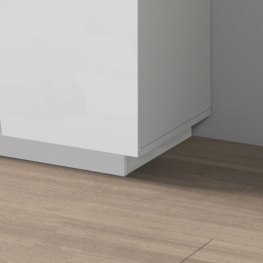 WHOUS Armadio Multiuso con 2 Ante, Made in Italy COLORE: Bianco lucido, DIMENSIONI: 79,20x38x86 cm