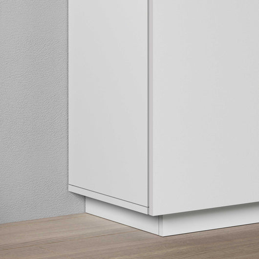WHOUS Armadio Multiuso con 2 Ante, Made in Italy DIMENSIONI: 79,20x38x166 cm, COLORE: Bianco