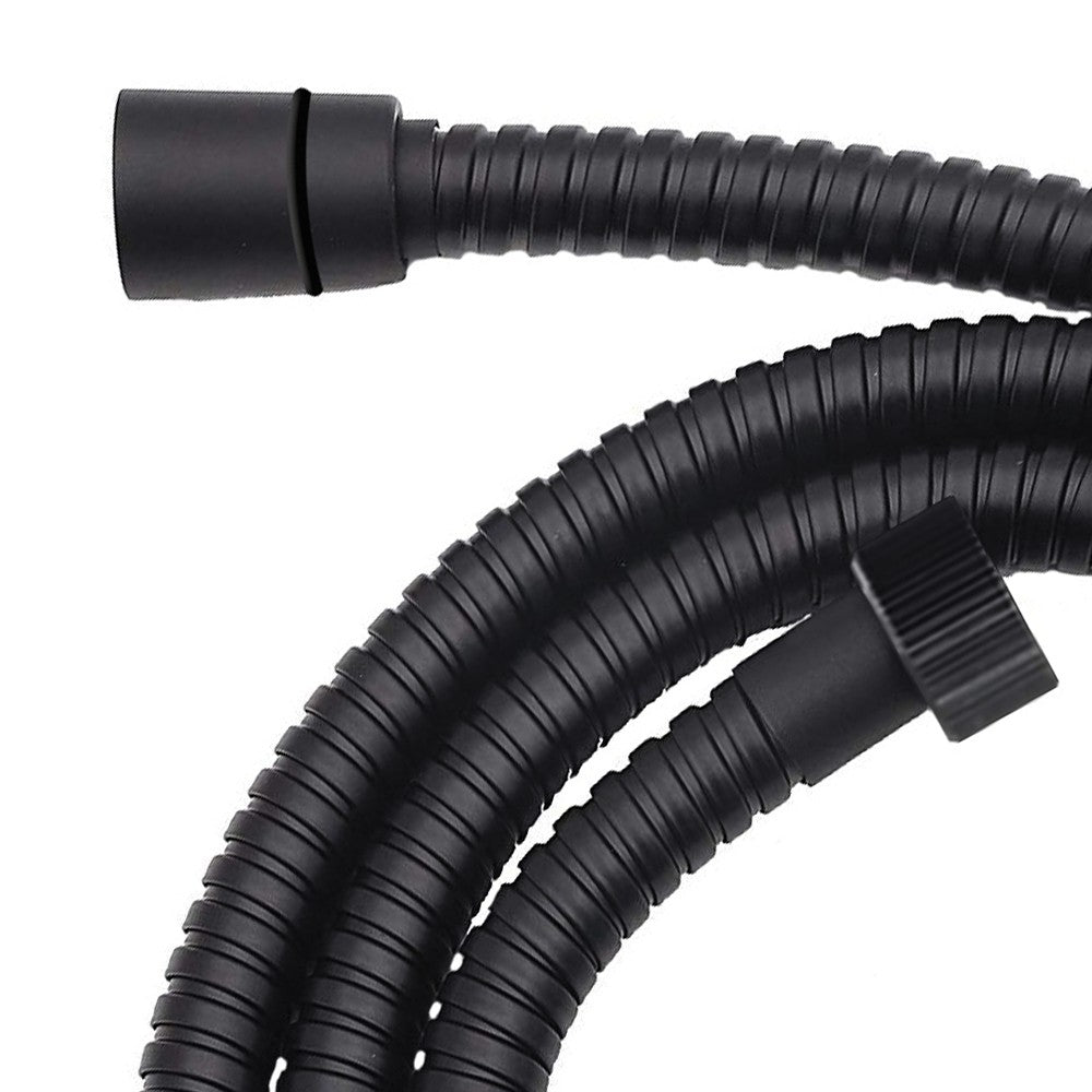 Flessibile doccia 150 cm in ottone nero opaco