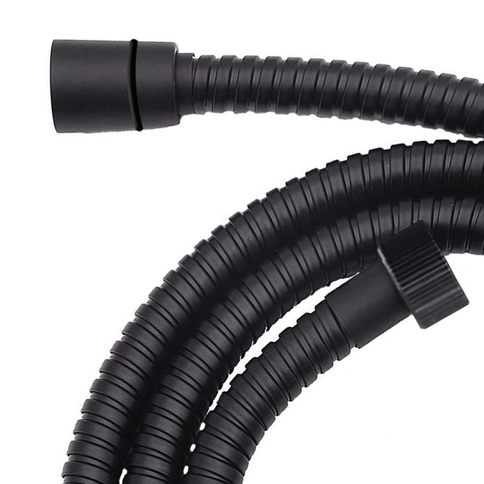 Flessibile doccia 150 cm in ottone nero opaco