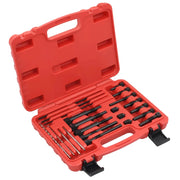 Set di candelette da 22 pezzi attrezzo per auto attrezzo per garage maschio punta elicoidale barra filettata dado di estrazione guida per trapano 8 e 10 mm 02_0004202