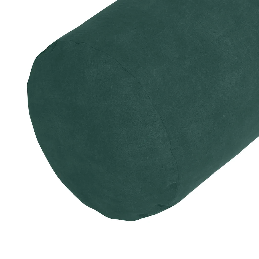 Cuscini a rullo 2 pz | Cuscini per sedie Verde Scuro ? 15 x 40 cm Tessuto in Cords
