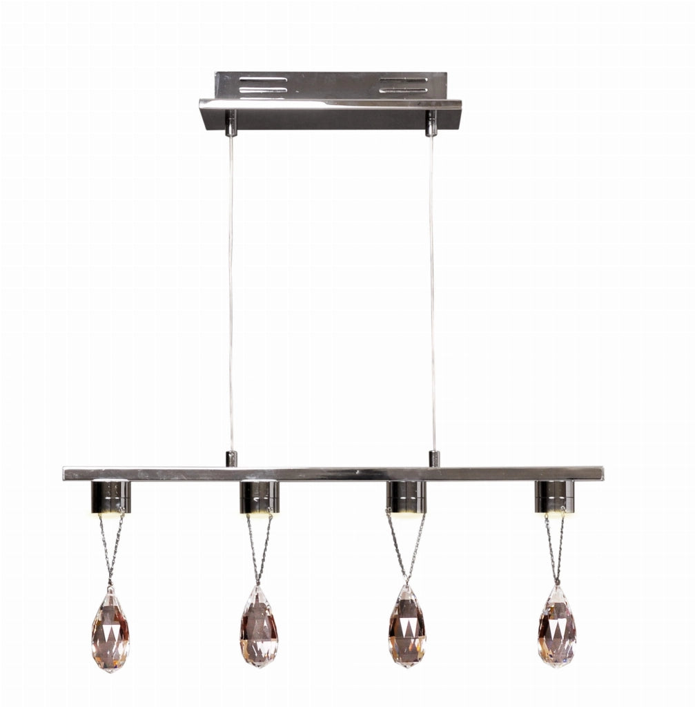 Lampadario LED Candellux Prisma cristalli 34-25708 cromato