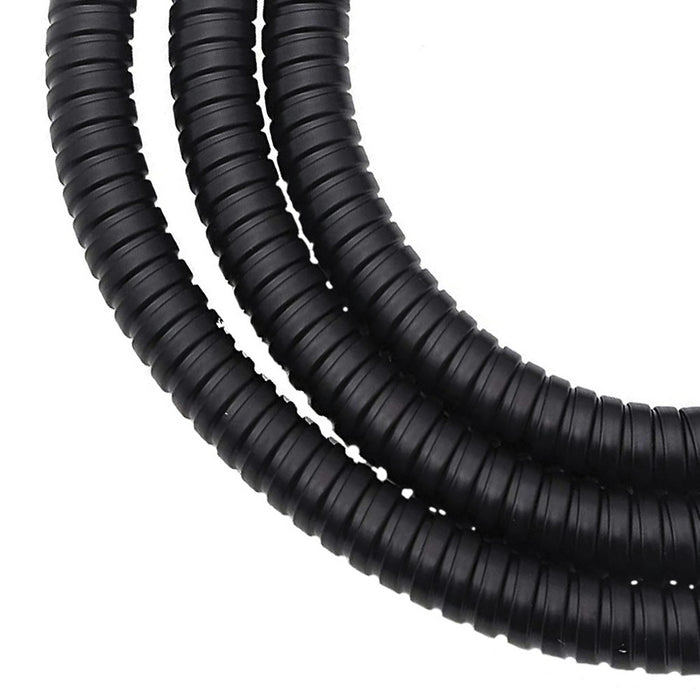 Flessibile doccia 150 cm in ottone nero opaco