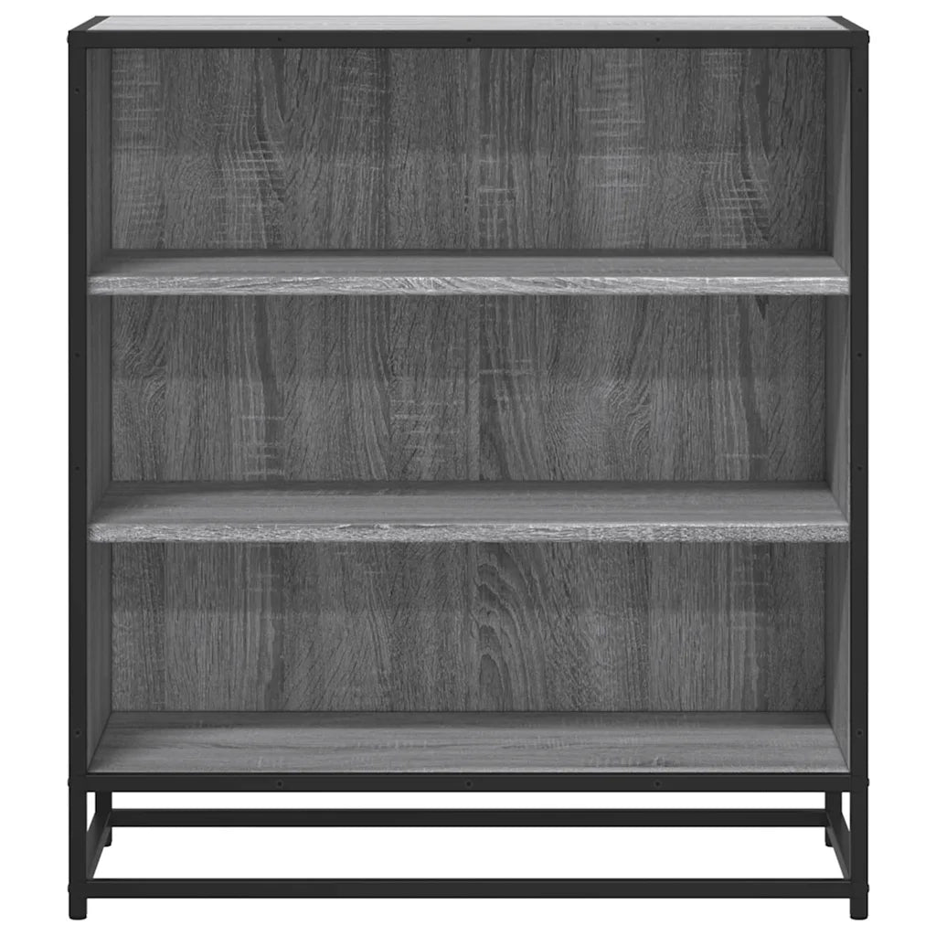 Credenza Grigio Sonoma 68x35x76 cm in Truciolato e Metallo 848977